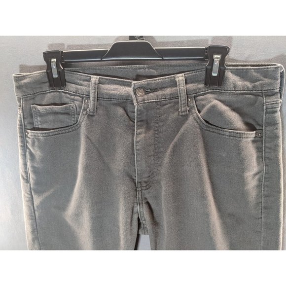 Levi's 513 Slim Straight Flex Soft Gray Jeans Men's Size 32 x 31 - Picture 2 of 12